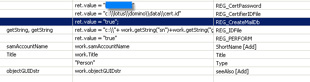 Image:creating user.id in Domino from Tivoli Directory Integrator