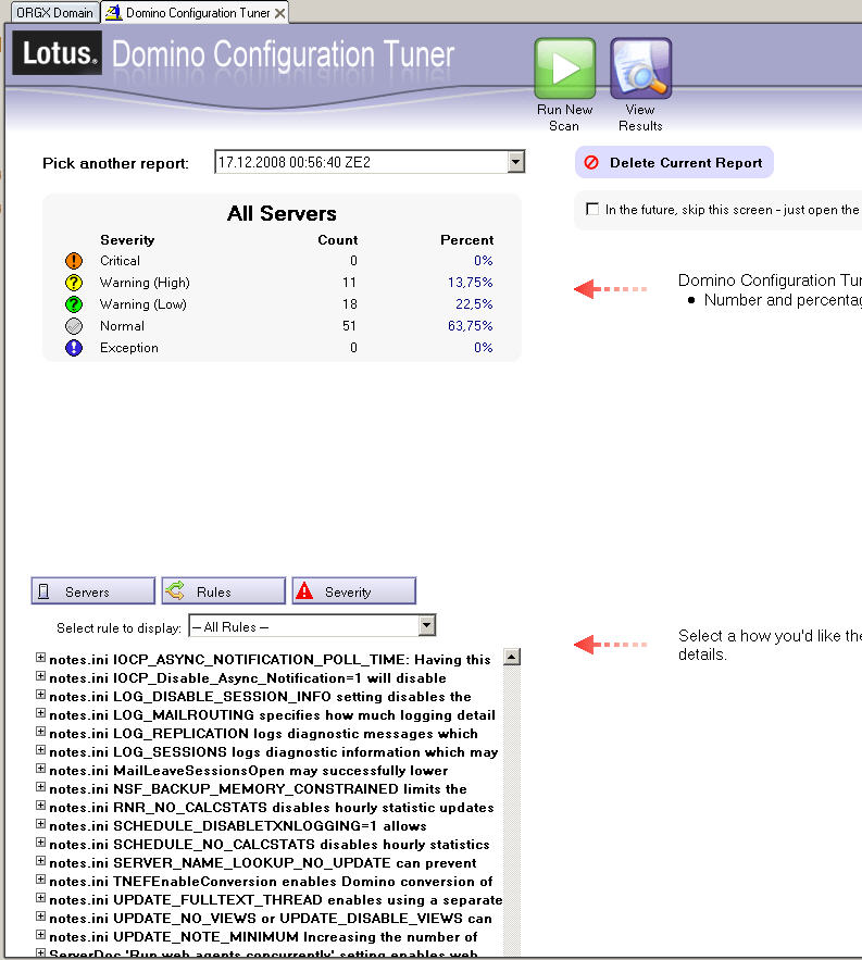 Image:Preview of Lotus Domino configuration tuner (Domino 8.5)